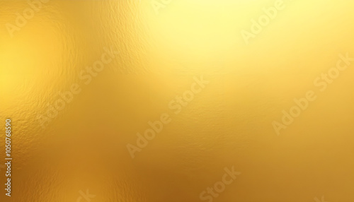 Glossy gold background with soft gradient and reflective surface