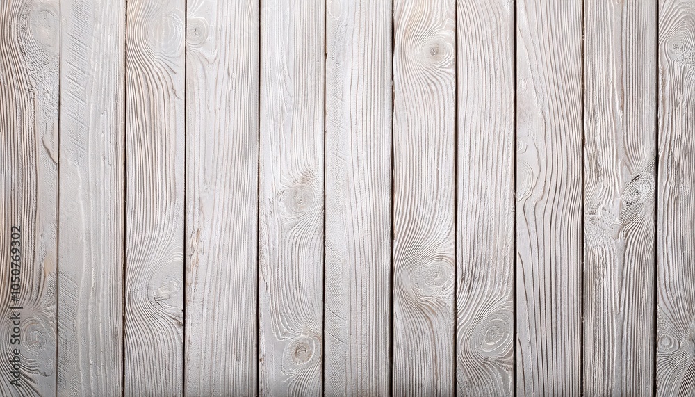 Obraz premium Rustic Whitewashed Wooden Planks with Natural Grain Patterns. Perfect for Modern Farmhouse Decor, Scandinavian Interiors, Wall Backdrops, Flooring, and Graphic Design Textures