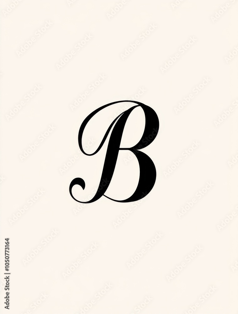 Fototapeta premium Minimalist logo design featuring the letter 