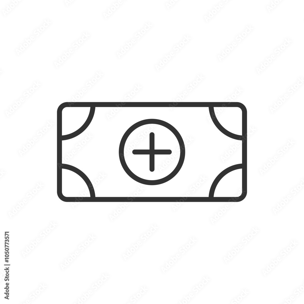 Fototapeta premium Add Money Icon