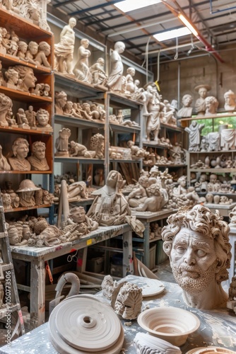 Creative Ceramic Sculpture Workshop: Crafting Intricate Clay Art in a Studio Setting