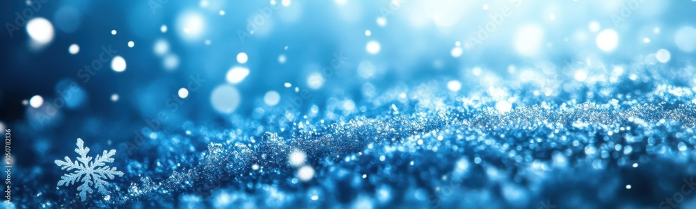 Snow flakes are falling down on a blue background Snow flakes are falling down on a blue background