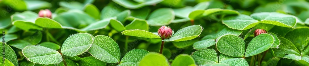 Over the winter, clover is planted as a cover crop and is tilled under for soil nutrients before planting in spring Over the winter, clover is planted as a cover crop and is tilled under for soil nutrients before planting in spring