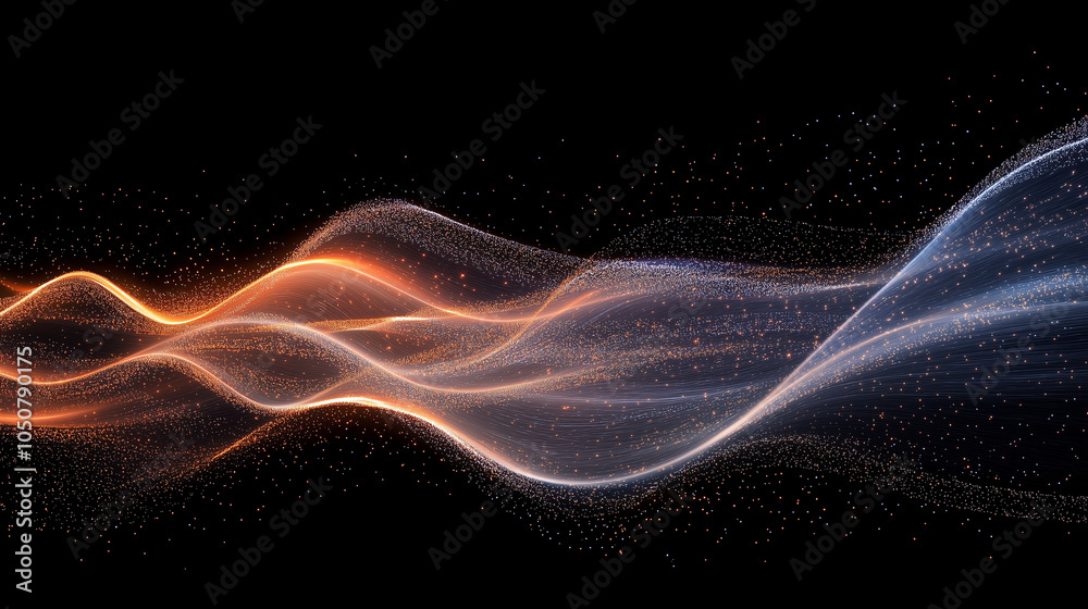 Fototapeta premium A synchronized wave of fireworks moving from left to right, creating a sense of motion across the sky. Fireworks, celebration