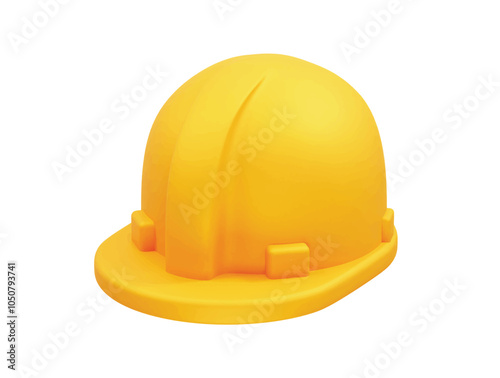 Safety Helmet icon illustration. Safety cap icon illustration. Construction Helmet. Labor cap icon vector render 3d.