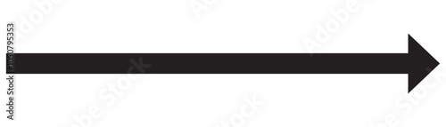 Long arrow icon.  long arrow vector. flat style Arrow symbol. arrow on a white background. vector illustration.