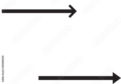 Long arrow icon.  long arrow vector. flat style Arrow symbol. arrow on a white background. vector illustration.