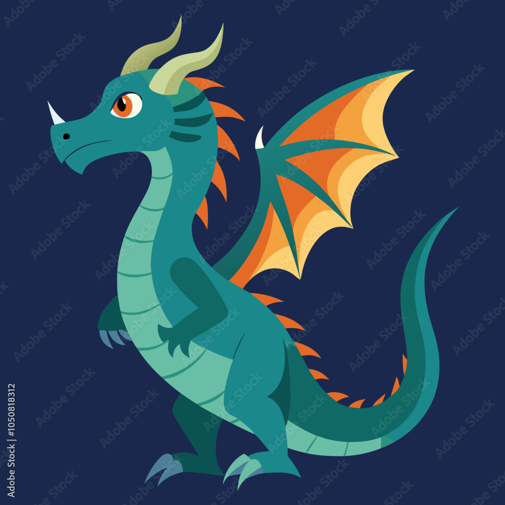 green dragon on white background green dragon on white background