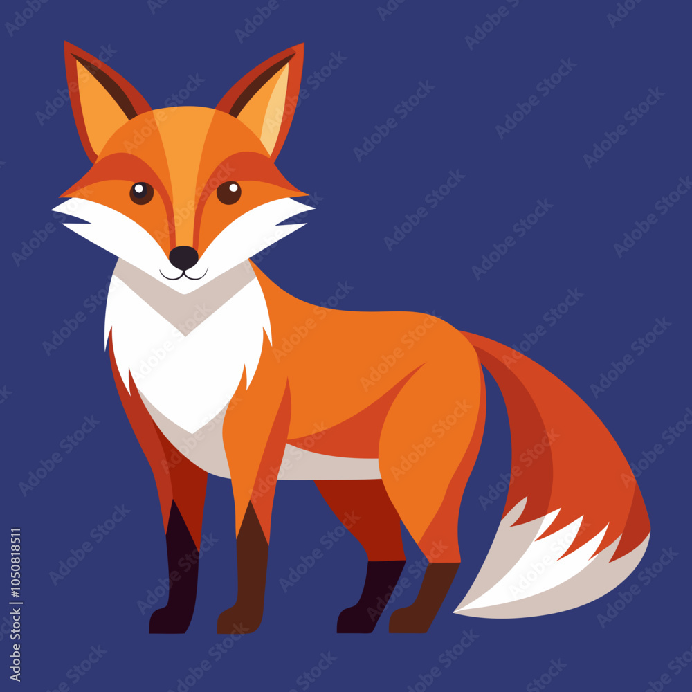 Fototapeta premium red fox with a smile