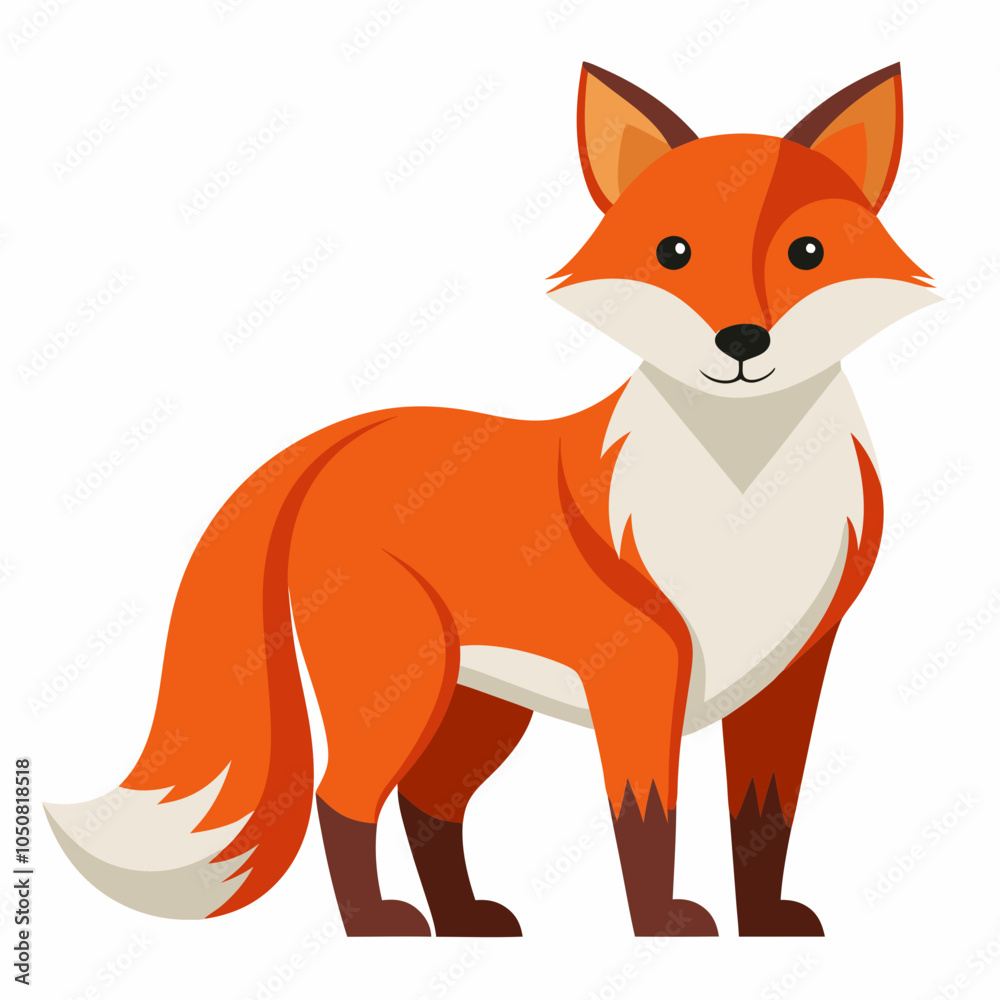 Obraz premium red fox isolated on white