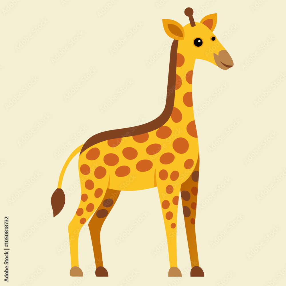 Obraz premium giraffe cartoon illustration