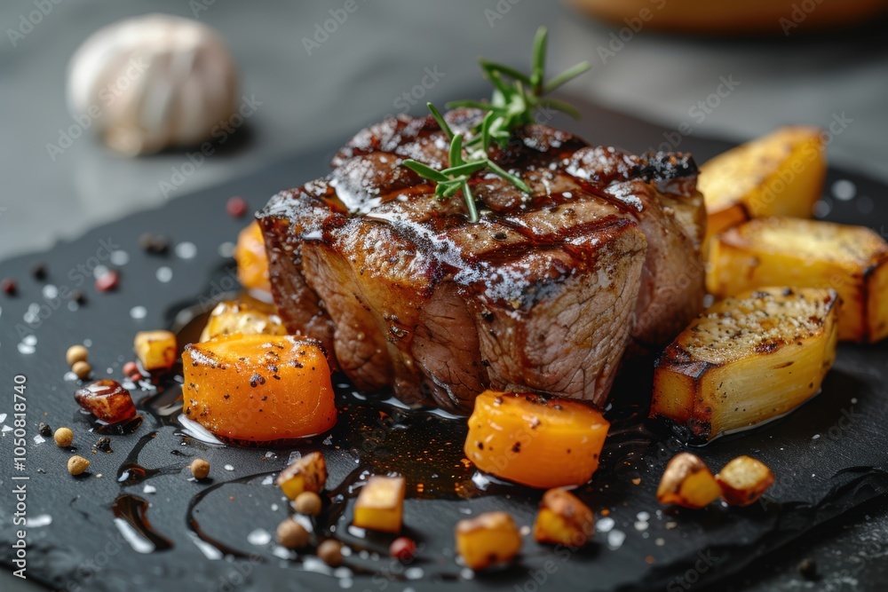 Grilled Steak with Roasted Vegetables - Delicious Dinner Recipe