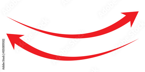Long arrow icon. long arrow vector. flat style Arrow symbol. arrow on a white background. vector illustration.