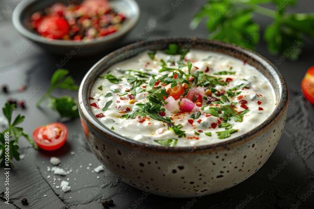 Spicy Yogurt Dip with Fresh Herbs: A Culinary Delight Spicy Yogurt Dip with Fresh Herbs: A Culinary Delight