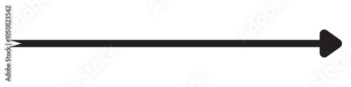 Long arrow icon. long arrow vector. flat style Arrow symbol. arrow on a white background. vector illustration.