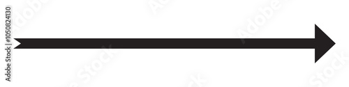 Long arrow icon. long arrow vector. flat style Arrow symbol. arrow on a white background. vector illustration.
