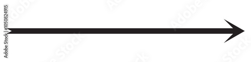 Long arrow icon. long arrow vector. flat style Arrow symbol. arrow on a white background. vector illustration.