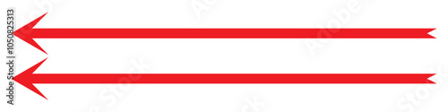 Long arrow icon. long arrow vector. flat style Arrow symbol. arrow on a white background. vector illustration.
