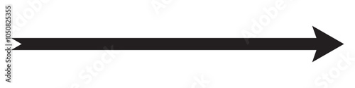Long arrow icon. long arrow vector. flat style Arrow symbol. arrow on a white background. vector illustration.