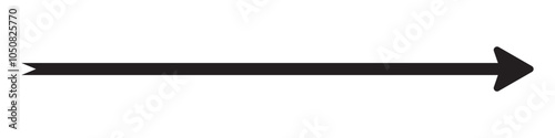 Long arrow icon. long arrow vector. flat style Arrow symbol. arrow on a white background. vector illustration.