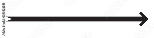 Long arrow icon. long arrow vector. flat style Arrow symbol. arrow on a white background. vector illustration.