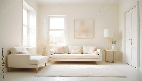 Photo interior modern design room 3d illustration
