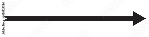 Long arrow icon. long arrow vector. flat style Arrow symbol. arrow on a white background. vector illustration.