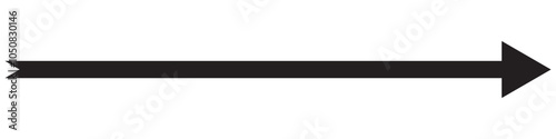Long arrow icon. long arrow vector. flat style Arrow symbol. arrow on a white background. vector illustration.