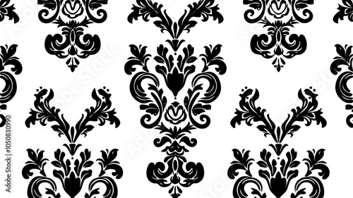 set of floral elements