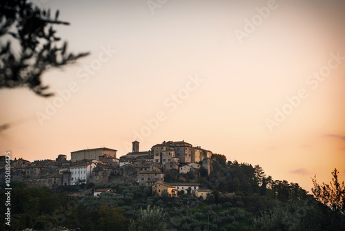 Lugnano in Teverina is one of the most beautiful borgos in Italy. Small towns in Umbria. photo