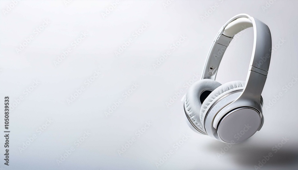 headphones on white background headphones on white background