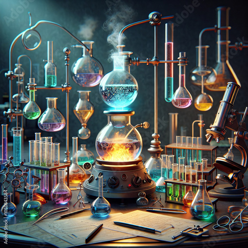 An image depicting potion making photo