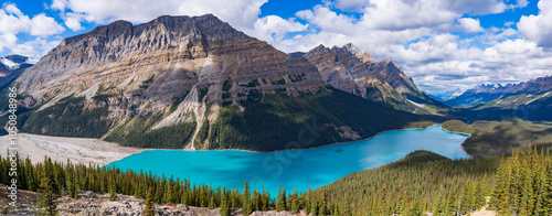 Peyto Lake in Banff National Park, Alberta, Canada photo