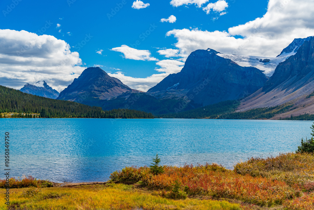 Bow Lake in Banff National Park, Alberta, Canada Bow Lake in Banff National Park, Alberta, Canada