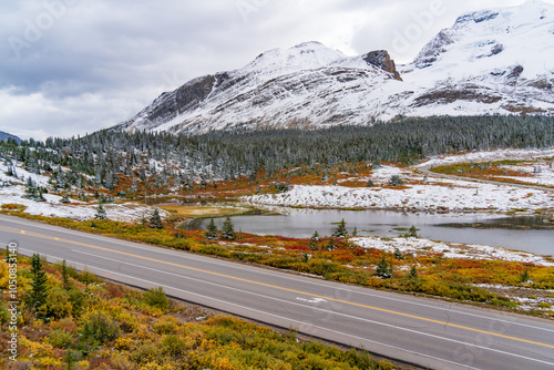 Icefields Parkway in Jasper National Park, Alberta, Canada