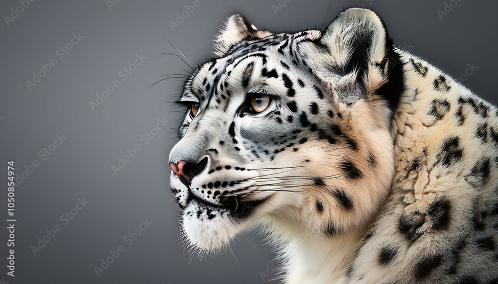 snow leopard portrait snow leopard portrait