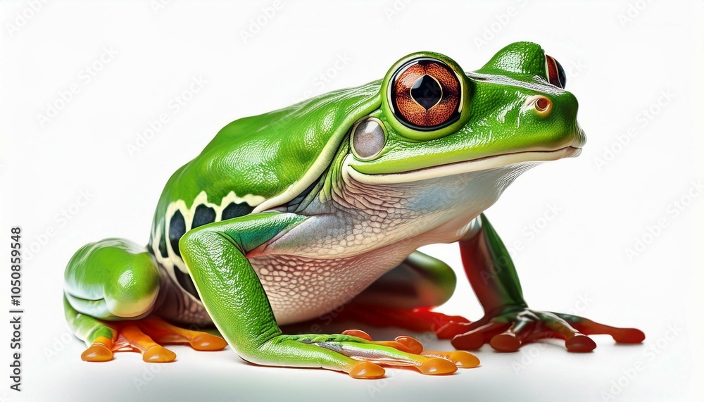 Obraz premium red eyed frog