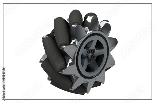 Advanced Mecanum Wheel Design for Precision Robotic Mobility. photo