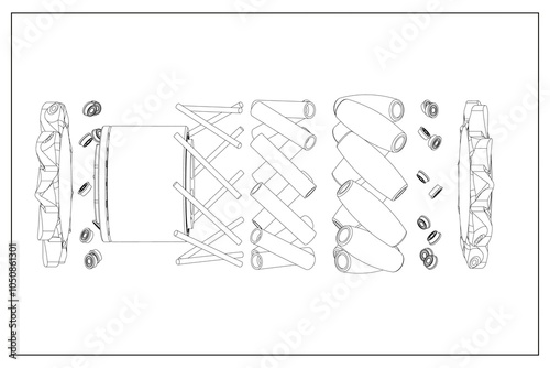 Advanced Mecanum Wheel Design for Precision Robotic Mobility. photo