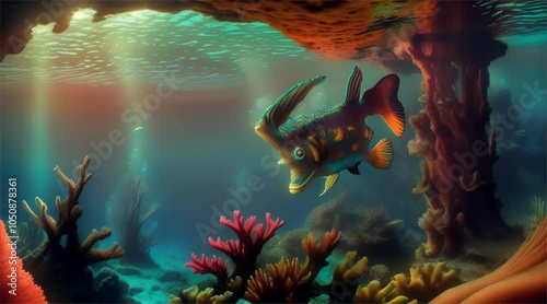 Series of photographs : the marvellous seabed.