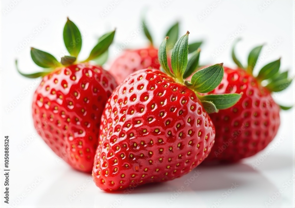 Strawberries on a white background. Shallow dof. Strawberries on a white background. Shallow dof.