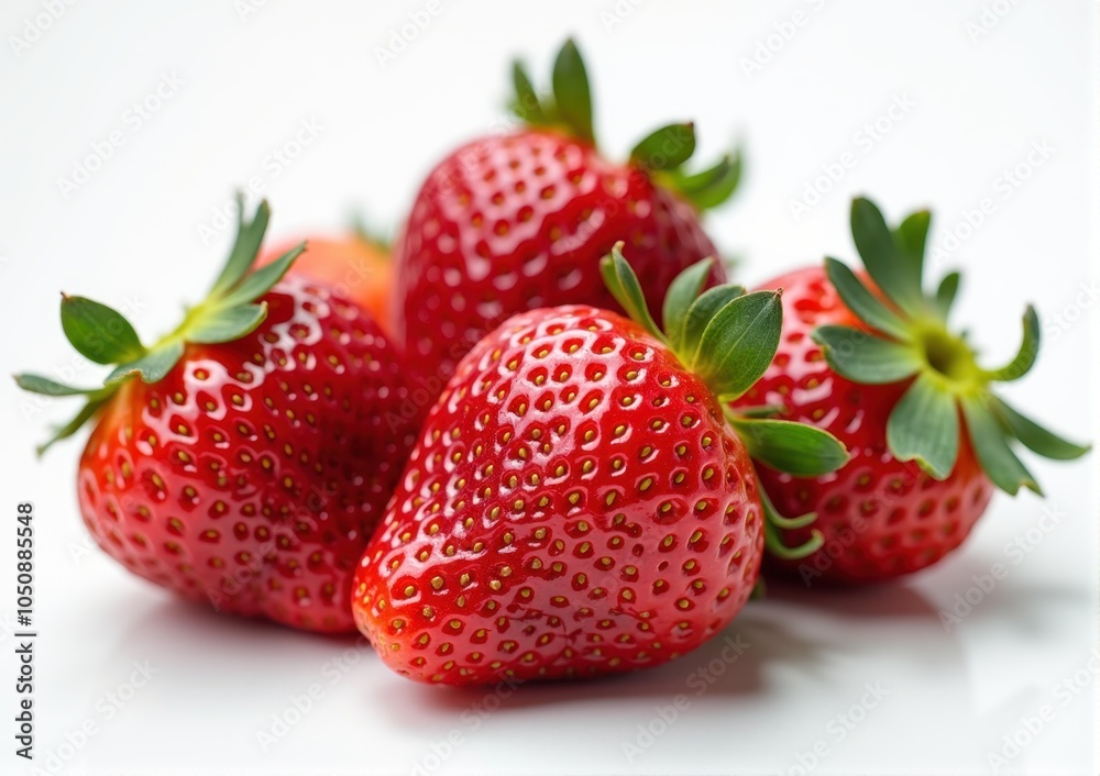 Strawberries on a white background. Shallow dof. Strawberries on a white background. Shallow dof.