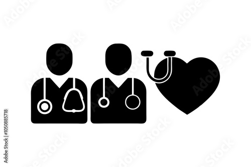 Health checkup line icon set . Medical care patient diagnosis icon collection.on white background. 