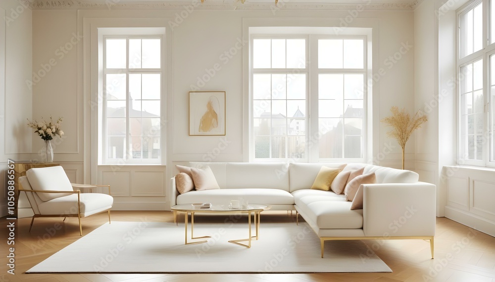 Photo interior modern design room 3d illustration Photo interior modern design room 3d illustration