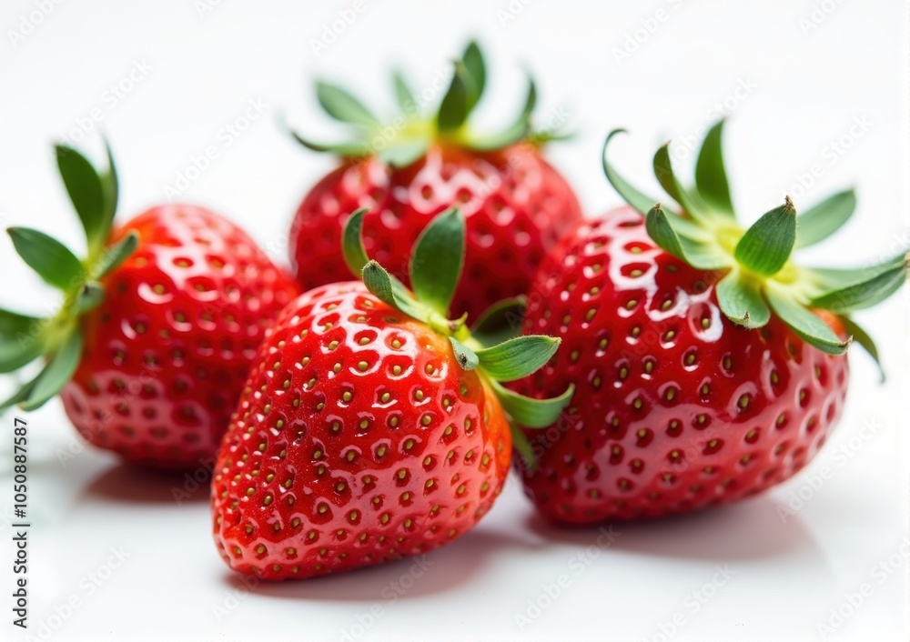 Strawberries on a white background. Shallow dof. Strawberries on a white background. Shallow dof.