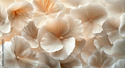 Elegant white flowers in soft focus creating a serene and delicate ambiance indoors