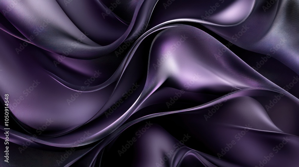 Obraz premium Abstract Purple Wavy Background