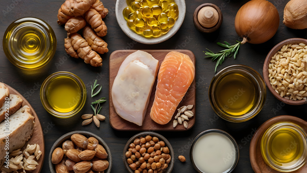 food sensitivity tests and various foods and oils that represent digestive health generative ai food sensitivity tests and various foods and oils that represent digestive health generative ai