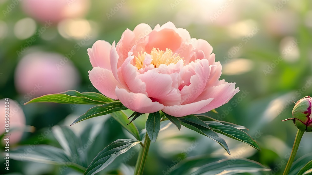 Obraz premium 牡丹の花のクローズアップ