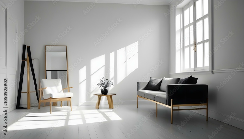 Fototapeta premium Photo interior modern design room 3d design 